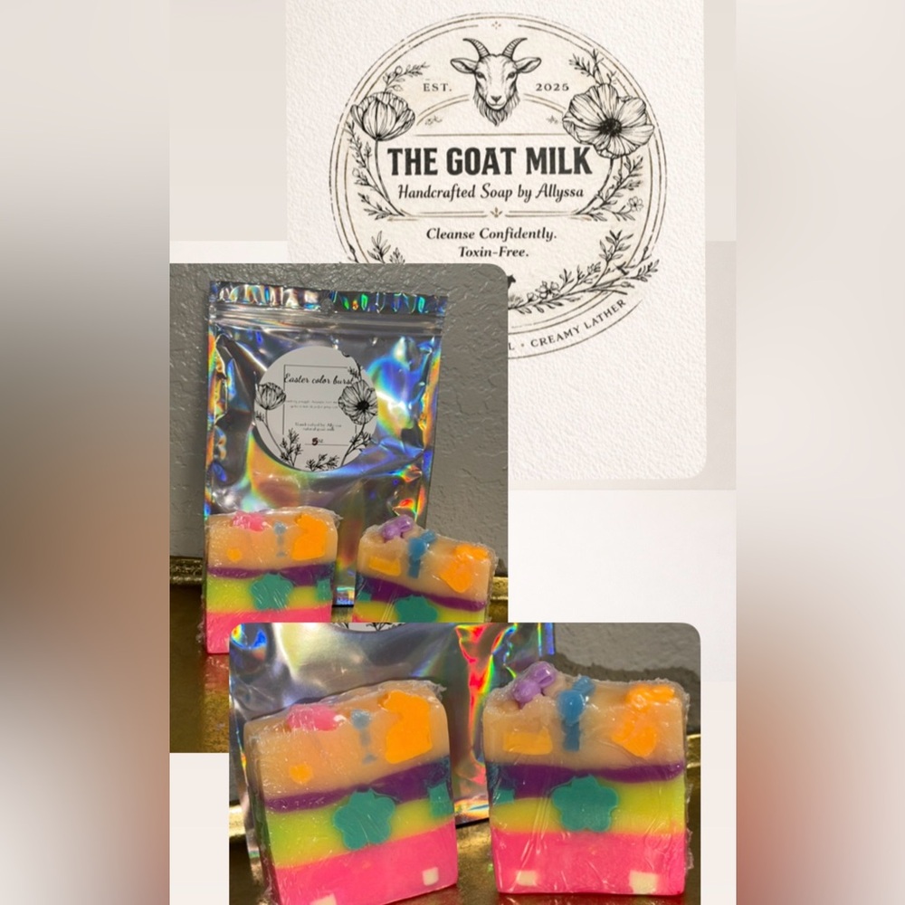 Easter Color Burst GoatMilk Soap